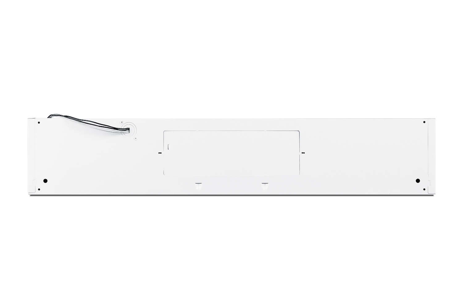 30 inch wide ADA compliant under cabinet convertible range hood for ducted or ductless use in white, made in North America with a remote wall switch